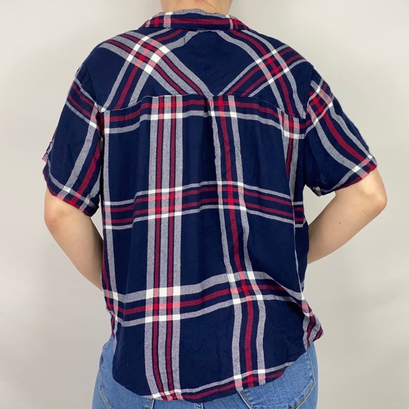 Rails Midnight Cherry White Plaid Pajama Top - Picture 6 of 12